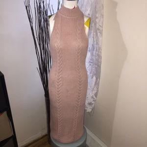 NWOT FashionNova Mock Neck sleeveless sweater dress